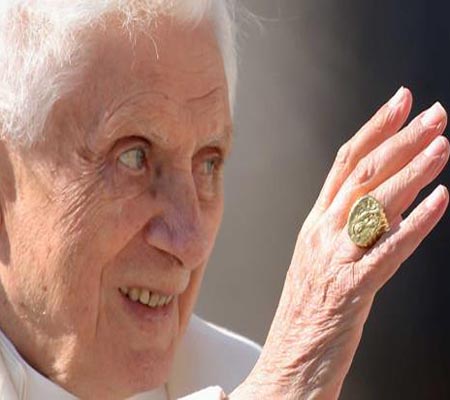 Pope Benedict's official ring cancelled