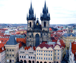 Prague surrounded by monumental castles and magnificent palaces