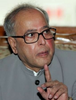 External Affairs Minister Pranab Mukherjee 