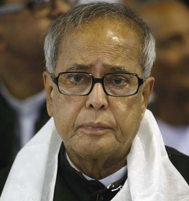 Pranab Mukherjee files nomination papers from Jangipur