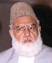 Jamaat-e-Islami (JI) chief Qazi Hussain Ahmad