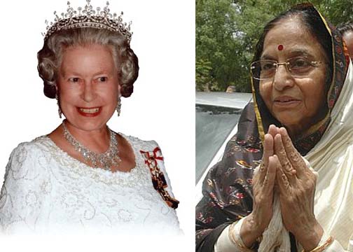 Queen Elizabeth, Pratibha Patil