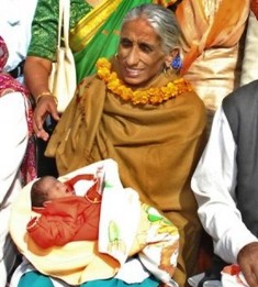 World''s oldest mother celebrates her child''s first birthday