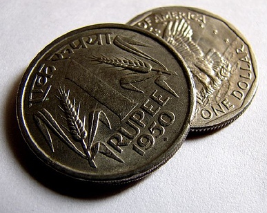 Rupee closing at 46.76/77 viz a viz dollar
