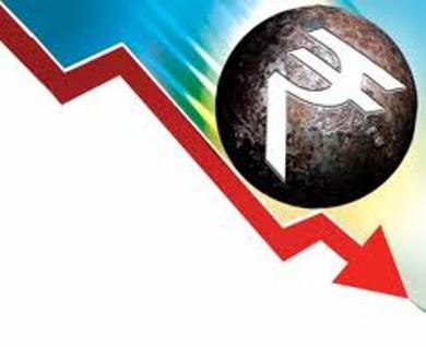 Rupee down