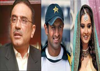 Sania, Shoaib meet Zardari