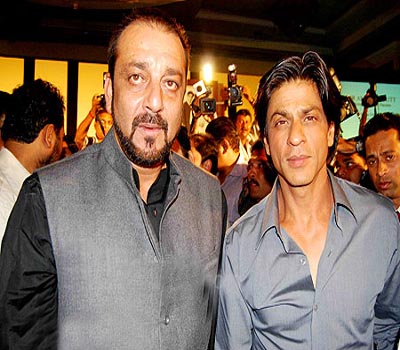 Sanjay, Karan - all at SRK's Eid bash