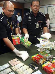 20kg ketamine drug seized from two Indians at Malaysia airport