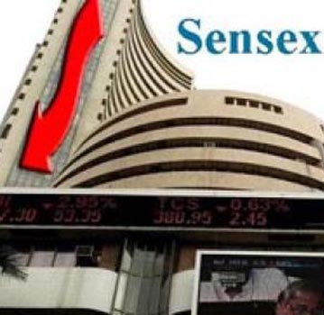Sensex falls from record high on profit-booking, down 25 points