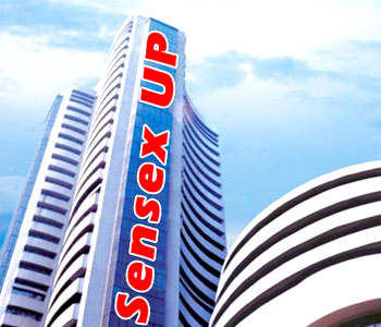 Sensex gains 215 points on normal rains outlook 