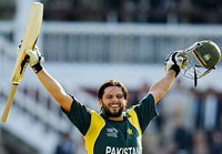 Pakistan all-rounder Shahid Afridi 