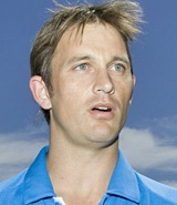 The right arm fast bowler, Shane Bond 