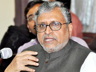 Kolkata, April 27 : Sushil Kumar Modi, chairman of the empowered committee of state finance ministers on implementing the goods and services tax (GST), ... - Sushil-Kumar-Modi_2