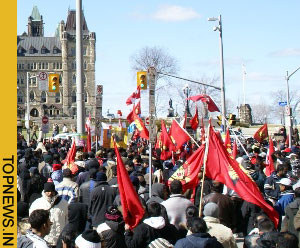 Lankan Tamil protest in Canada enters fourth day