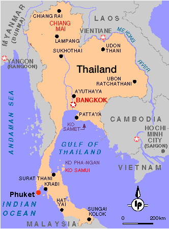 Thailand Map