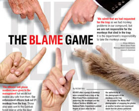 Blame game can be as contagious as epidemic