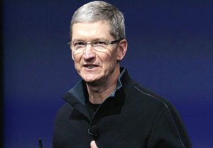 Apple boss Tim Cook talks of ‘great stuff’ pipeline while lamenting share price fall 