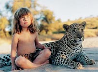 Real-life African Mowgli’s friends in pics were tame animals