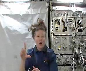 Astronaut sends first message in sign language from space station