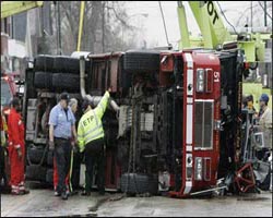 Fire truck crash leaves 2 Virginia firefighters dead