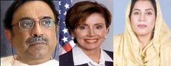 Asif Ali Zardari, Nancy Pelosi, Fehmida Mirza