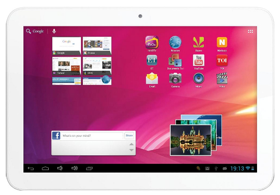 Videocon VT10 tablet offers several striking features at attractive price tag