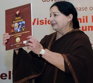 Jayalalithaa releases Vision Tamil Nadu 2023