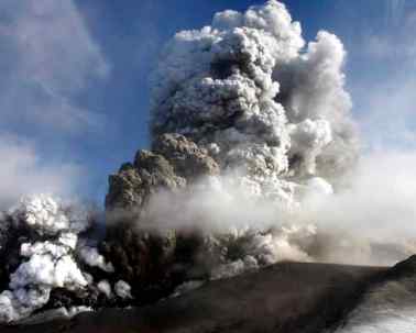 Volcano of Iceland is reducing