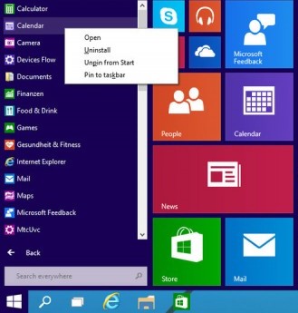 Windows 9 screenshots