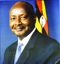 Ugandan president Yoweri Museveni