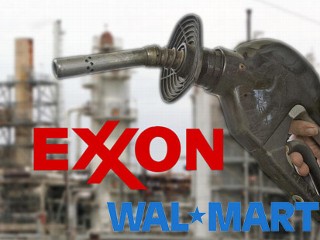 Exxon Mobil and Wal-Mart 