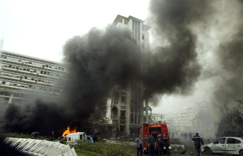 Double bomb attack in Algiers kills one terrorist suspect