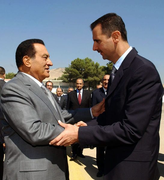 Hosni Mubarak and Bashar al-Assad  