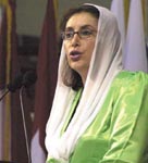 Former Pakistan Prime Minister Benazir Bhutto