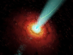 Astrophysicists spot "Blazar" galaxy that emits radiation