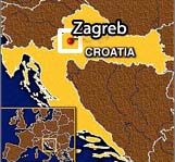 croatia-zagreb Map
