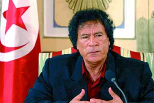 Gaddafi says Mediterranean Union will increase terrorism