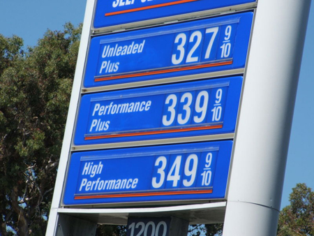 Gasoline prices register steep drop