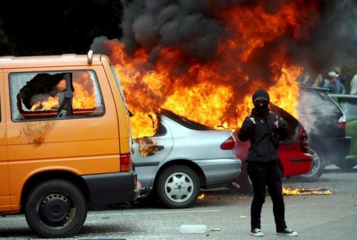 Violent in Hamburg