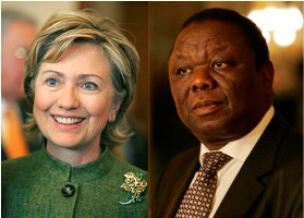 Clinton meets with Zimbabwe's Tsvangirai 