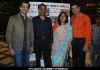 Abha Singh with director Y P Singh at the music launch of the film "Kya Yahi Sach Hai"