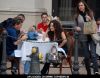 Butch Patrick and Brooke Lewis Sighted at The Farm of Beverly Hills at The Grove in Los Angeles
