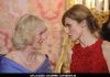 Princess Letizia and Camilla Duchess of Cornwall Official Visit at Palacio Real de Madrid 