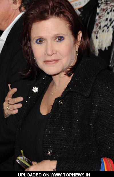 Carrie Fisher at Hall Pass Los Angeles Premiere Arrivals