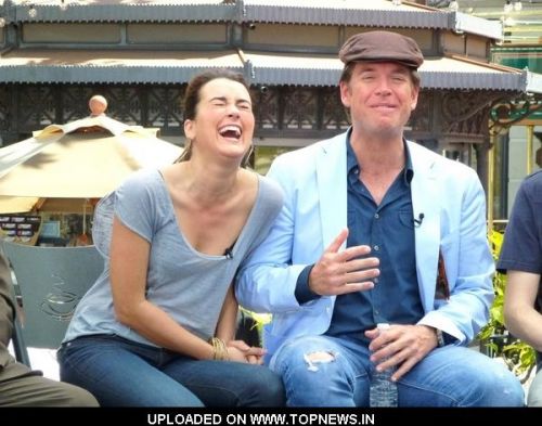 cote de pablo and michael weatherly. Cote de Pablo and Michael