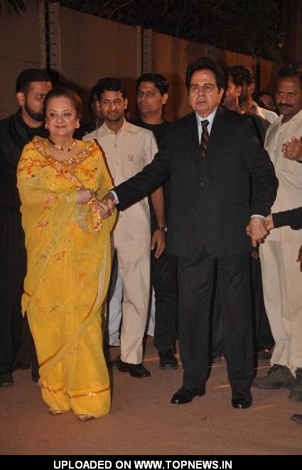 Dilip Kumar and Saira Banu at Honey Bhagnani's wedding reception 