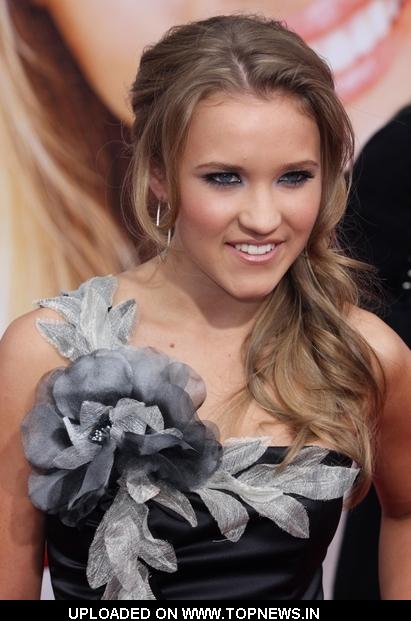 Emily Osment at Hanna Montana The Movie World Premiere Arrivals