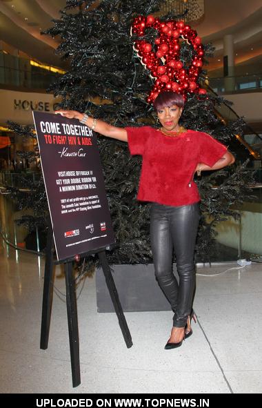 Estelle Switches on the Kenneth Cole Christmas Tree Lights in Support of World AIDS Day at House of Fraser, Westfield in London Estelle Switches on the Kenneth Cole Christmas Tree Lights in Support of World AIDS Day at House of Fraser, Westfield in London