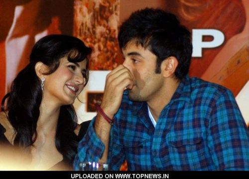 Katrina Kaif and Ranbir Kapoor at Prakash Jha at the Press Conference of Movie- "Raajneeti"