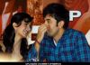 Katrina Kaif and Ranbir Kapoor at Prakash Jha at the Press Conference of Movie- "Raajneeti"